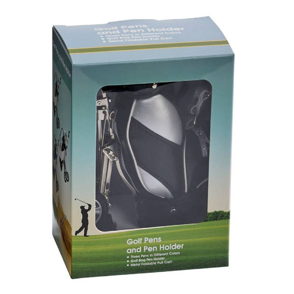 Golf Club Cart Pen Set and Holder 003672 | Buffalo Trader Online display picture 1