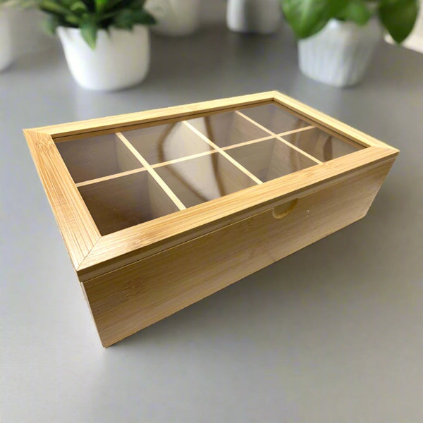 bamboo wooden tea box
