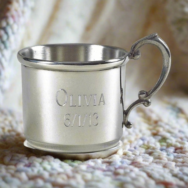 genuine pewter baby cup