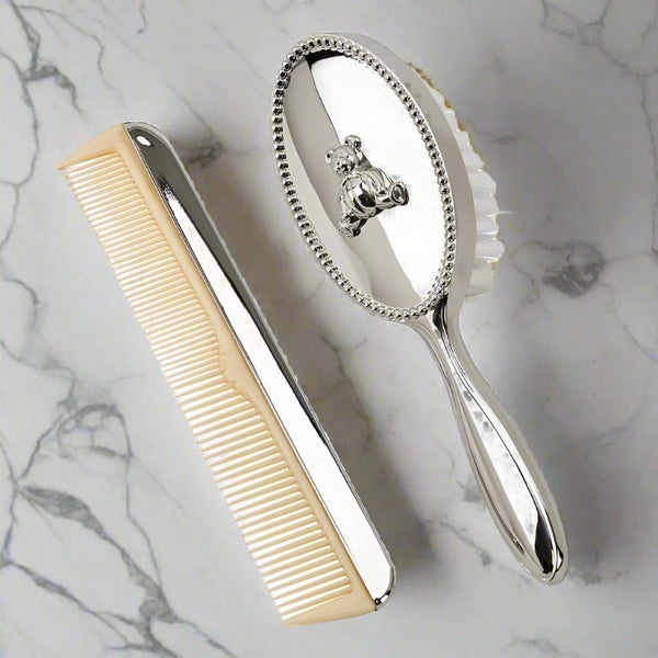teddy bear brush and comb set