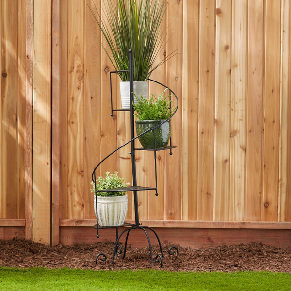 spiral showcase plant stand