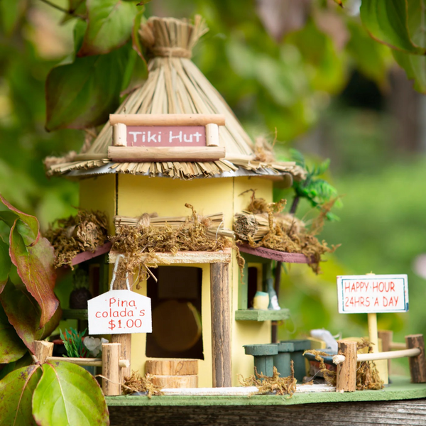 tiki hut bird house
