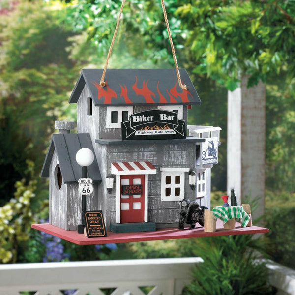 route 66 biker hangout birdhouse