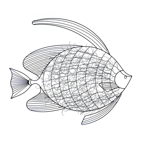 wire fish wall decor