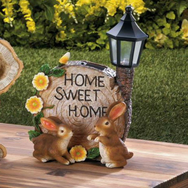 solar powered home sweet home rabbits