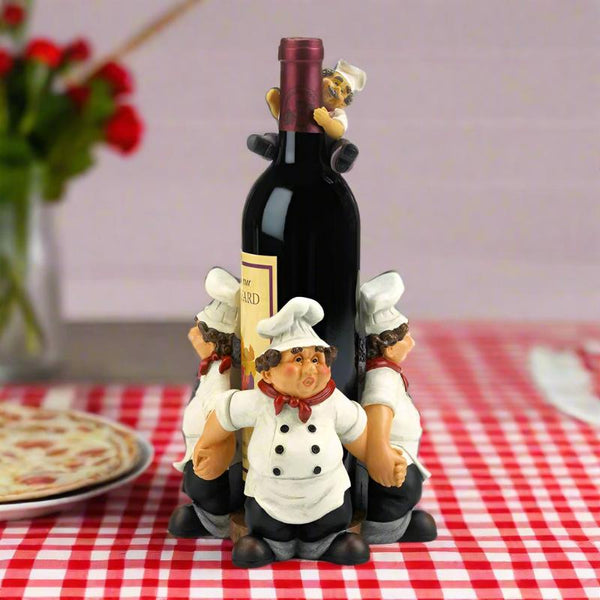 chefs circle wine bottle holder