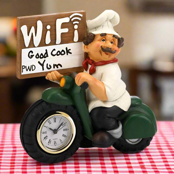 chef wifi sign clock