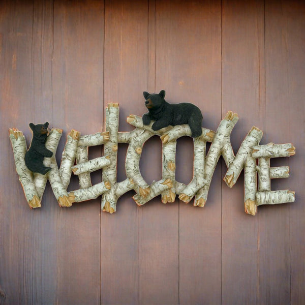 birch bears welcome plaque