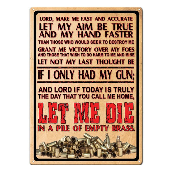 if i only had my gun prayer sign