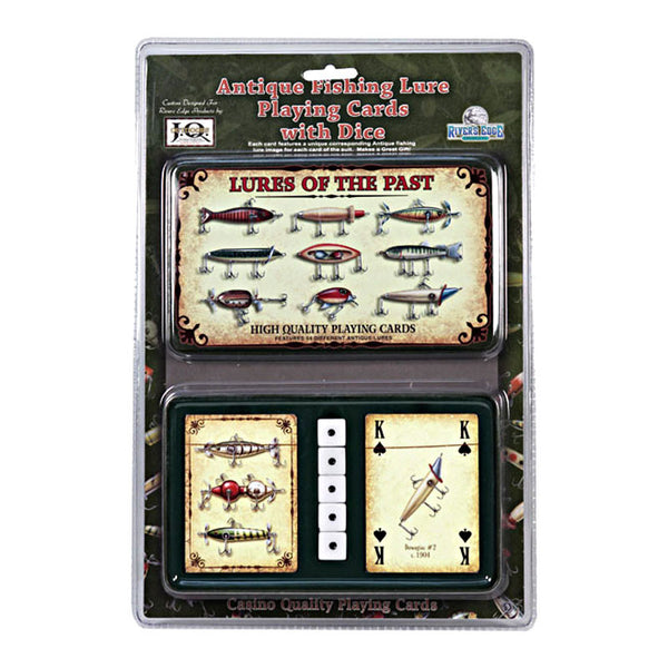 lures of the past playing cards and dice gift set