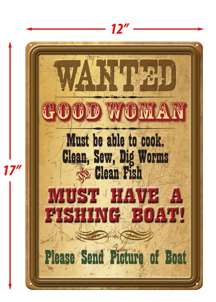WANTED GOOD WOMANサインボード 木製看板｜ホビー・楽器・アート
