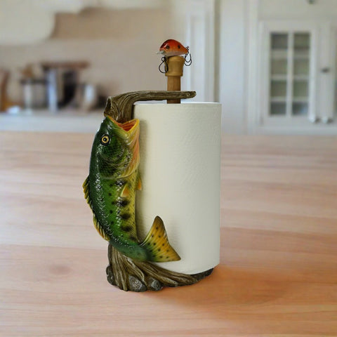 Big Mouth Bass Paper Towel Holder