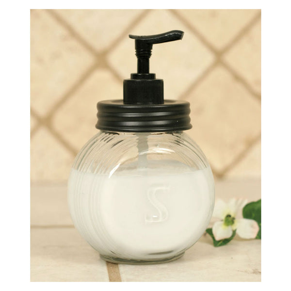 sellers mark black soap or lotion dispenser