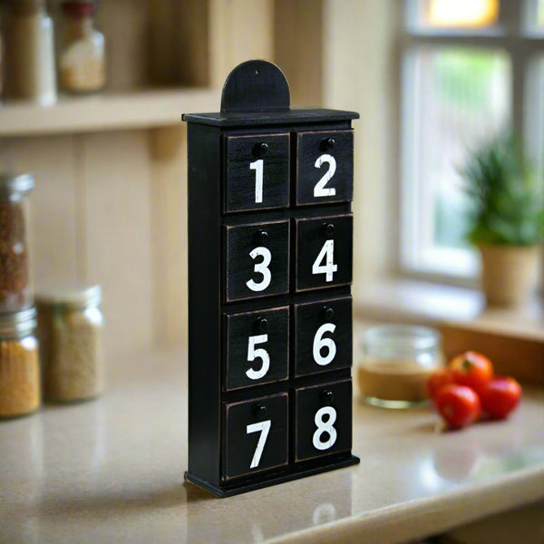 farmhouse numbered spice box