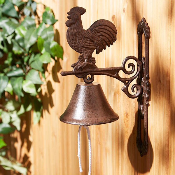 cast iron rooster dinner bell