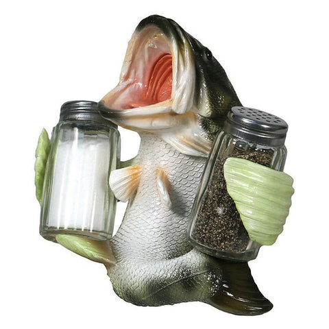 Big Mouth Bass Salt and Pepper Shakers