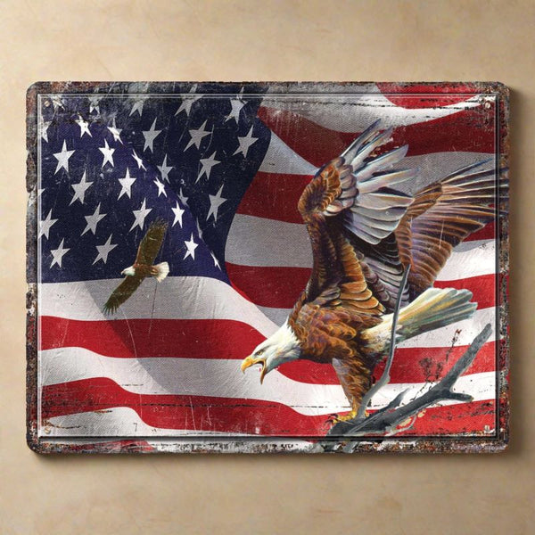 american flag glass cutting board