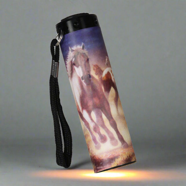 horse led mini flashlight