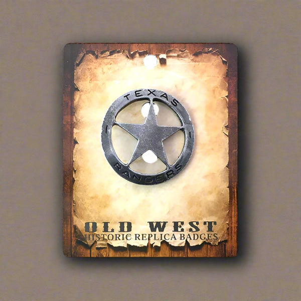 historic replica texas rangers badge pin