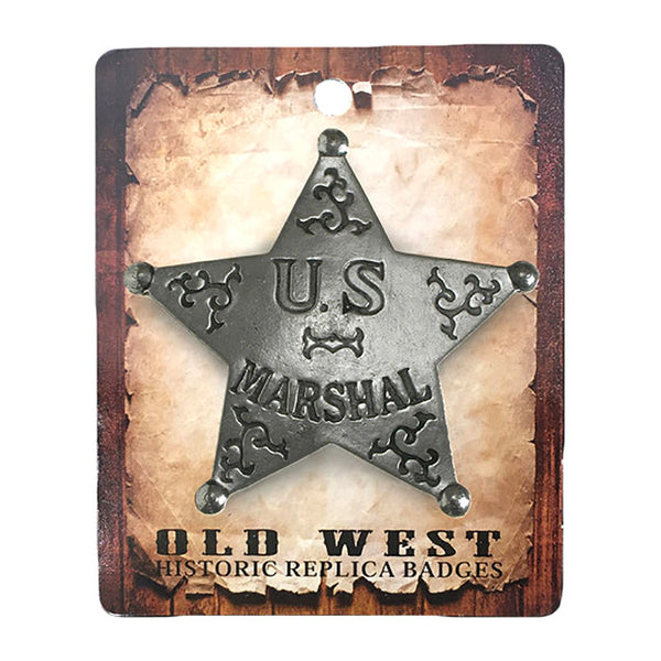 historic replica us marshal tin star badge pin