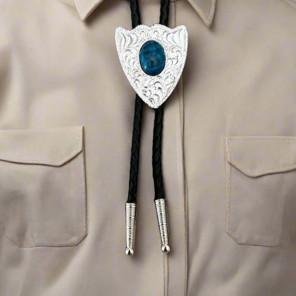 turquoise arrowhead bolo tie