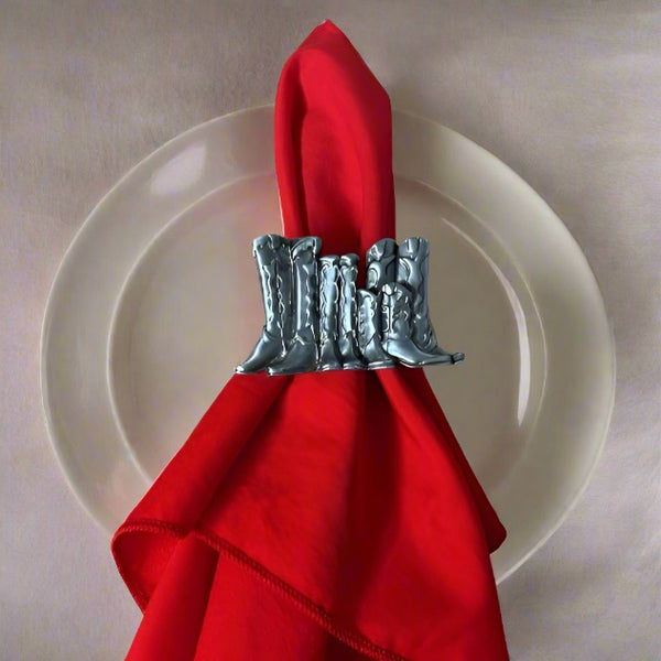 cowboy boots napkin ring