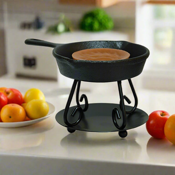 iron skillet tart or oil warmer