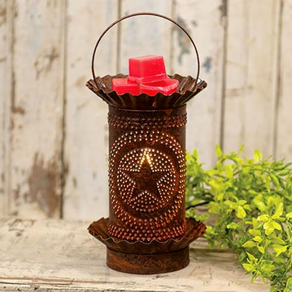 rusty punched stars mini tart or oil warmer