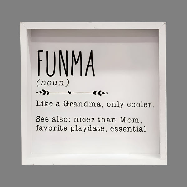Funma Definition Frame Box Sign G35752 | Buffalo Trader Online
