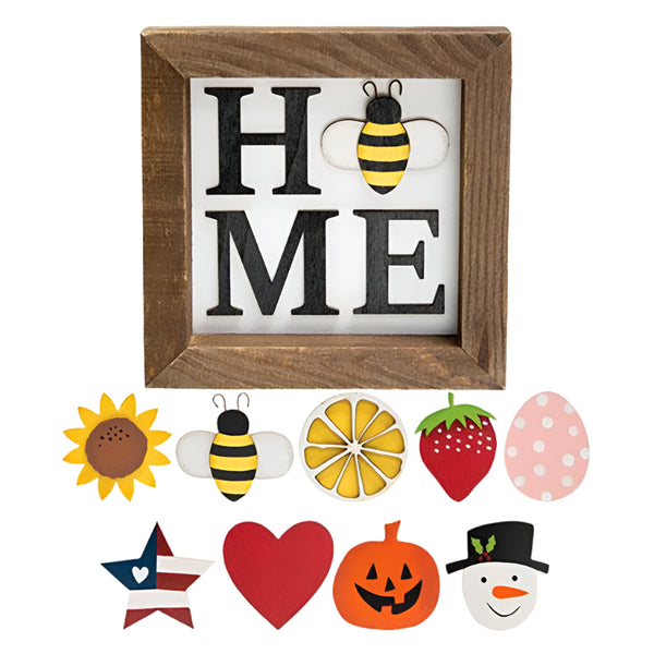 a sign for all seasons magnetic home board