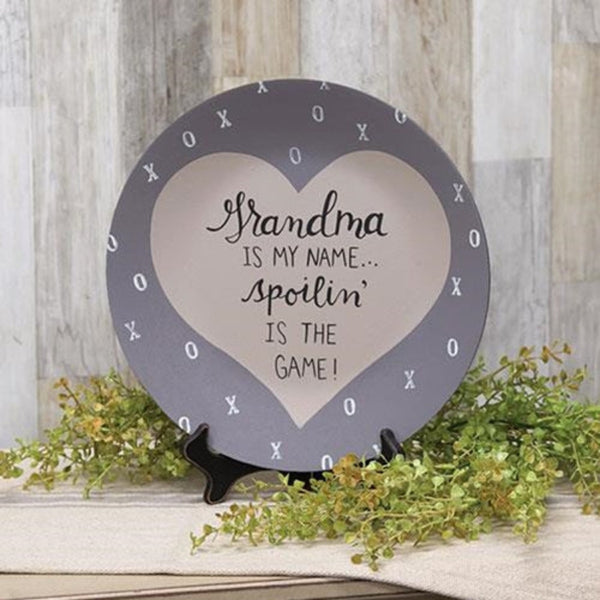 grandma is my name decorative plate
