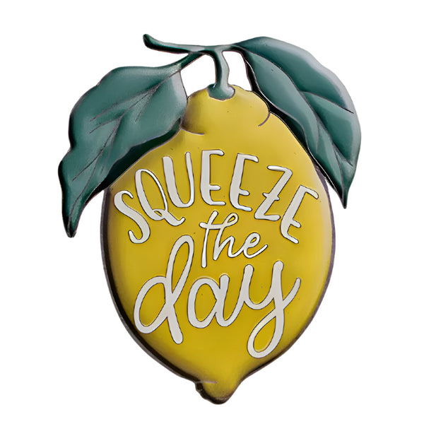 lemonさまご確認用！ Squeeze The Day Metal Lemon Sign G60452 | Buffalo Trader Online
