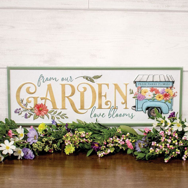 from our garden love blooms sign