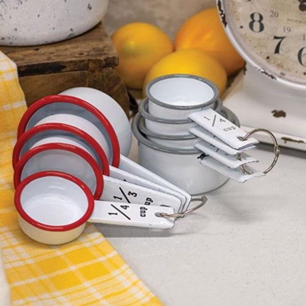baked enamel measuring cup set