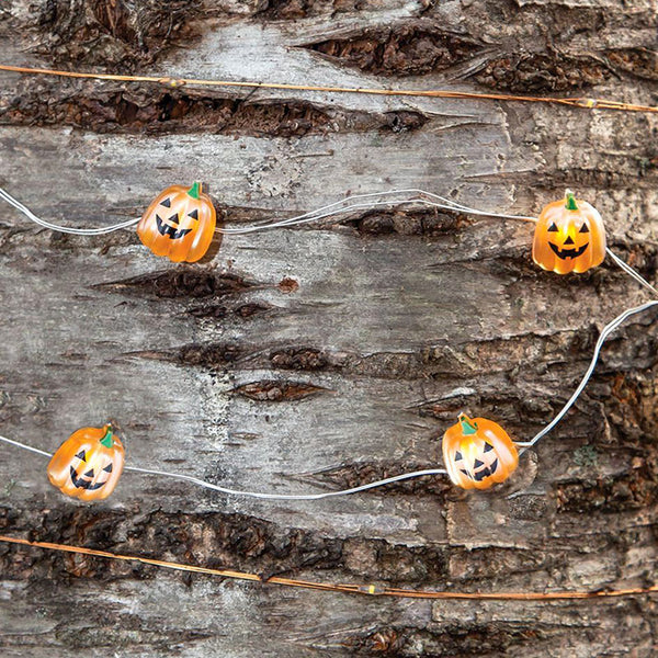 jack-o-lantern led pumpkins light string