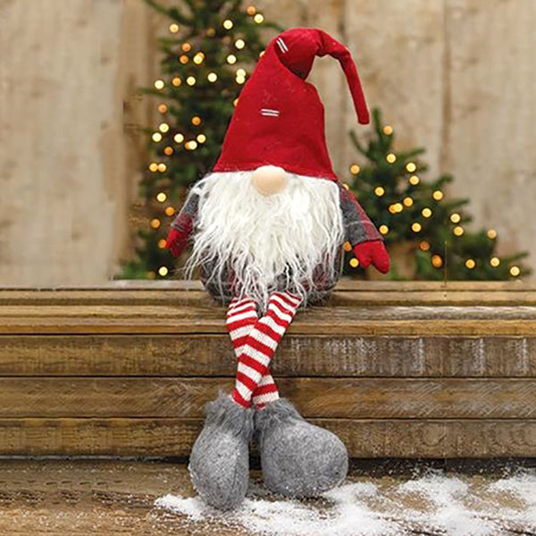 dangle legs plush santa gnome character