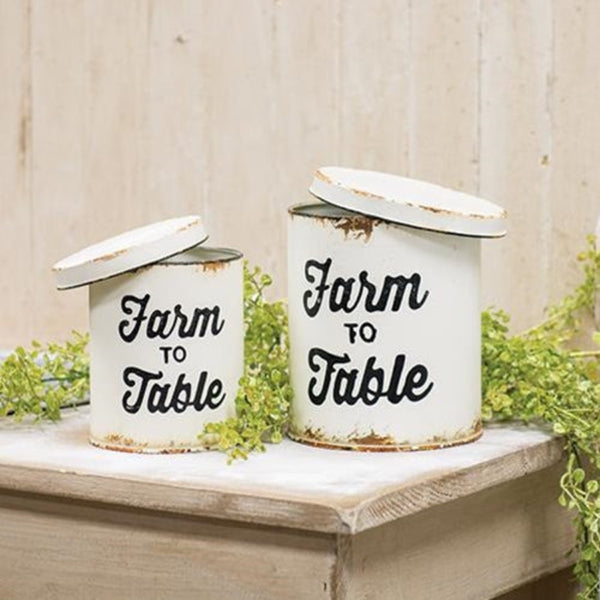 farm to table canisters set of 2