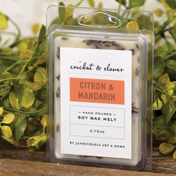 citron and mandarin orange soy scented wax melts