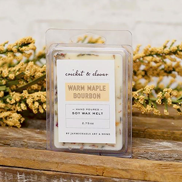 warm maple bourbon soy scented wax melts