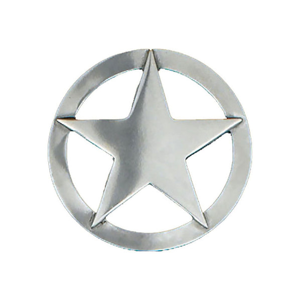 silver texas star belt buckle
