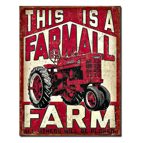 This Is A Farmall Farm Tin Sign
