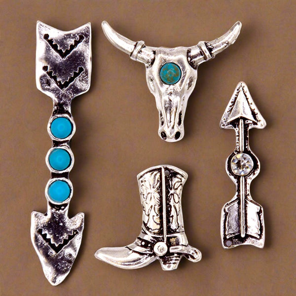 assorted southwestern tack pin set