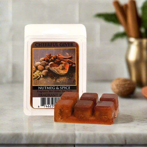 nutmeg and spice scented wax melts