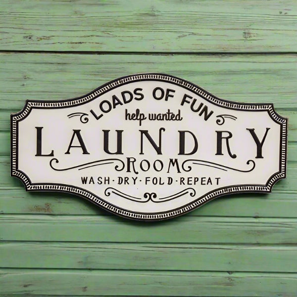loads of fun laundry room sign