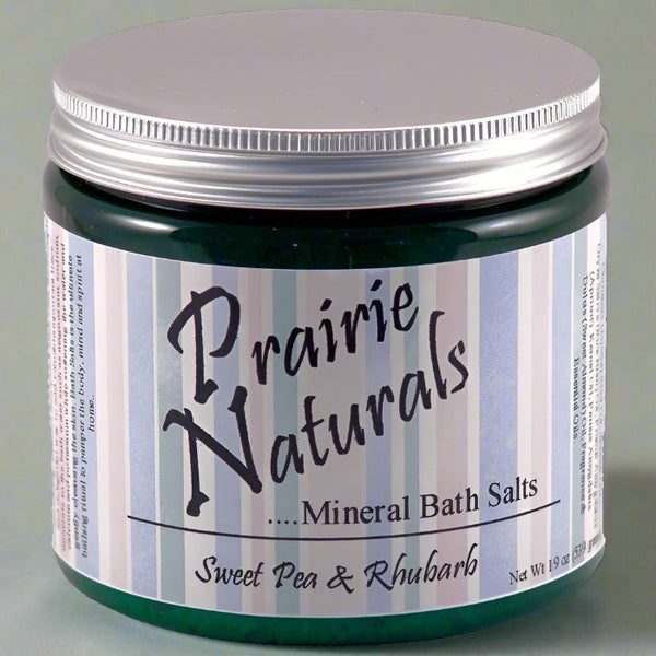 prairie soap co sweet pea rhubarb spa mineral bath salts