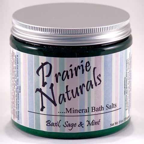 Prairie Soap Co. Basil Sage & Mint Spa Mineral Bath Salts