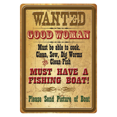 Vintage Wanted! Good Woman Sign