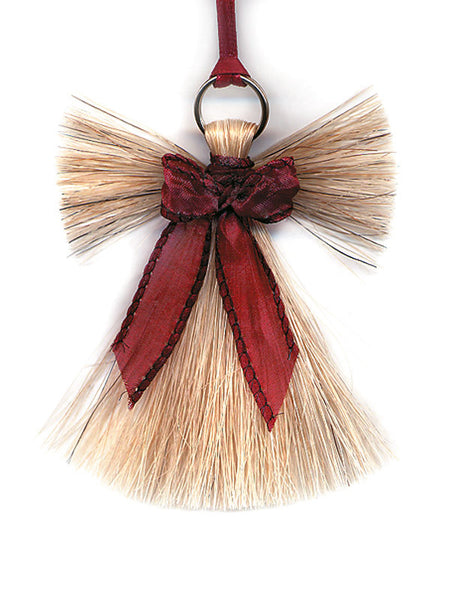 cowboy collectibles natural horse hair angel christmas ornament