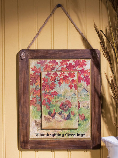 thanksgiving postcard reversible chalkboard
