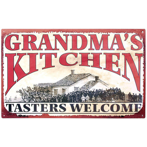 Grandma's Kitchen - Tasters Welcome Tin Sign